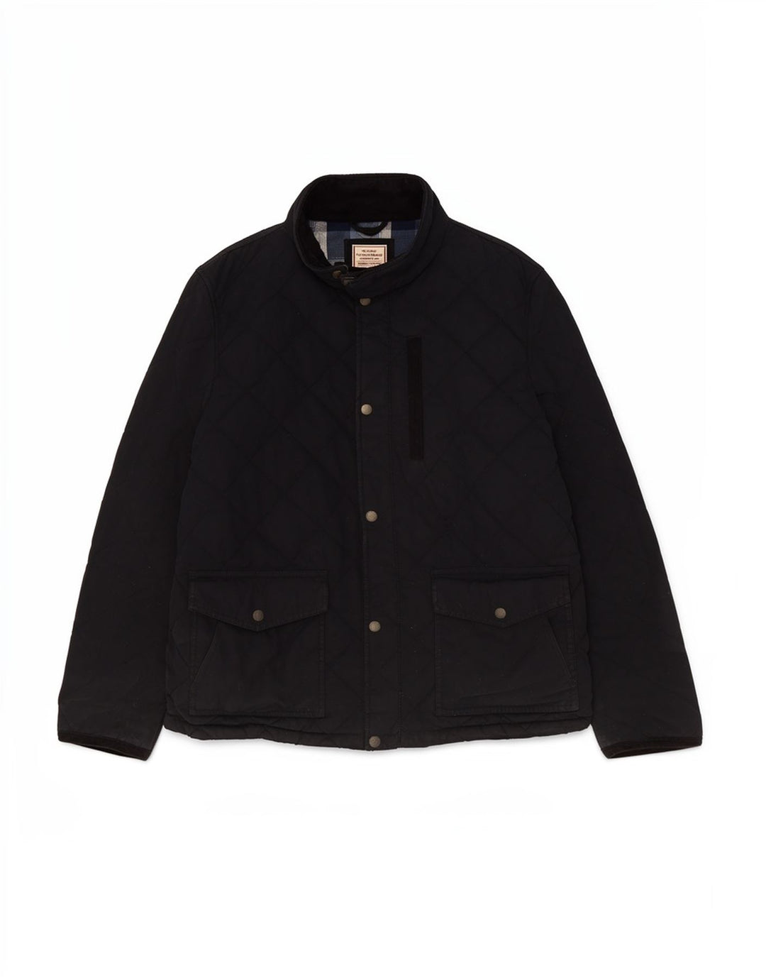 Fat Face Herre Quiltet Jakke UK 42 XL Navy Blue Bomuld
