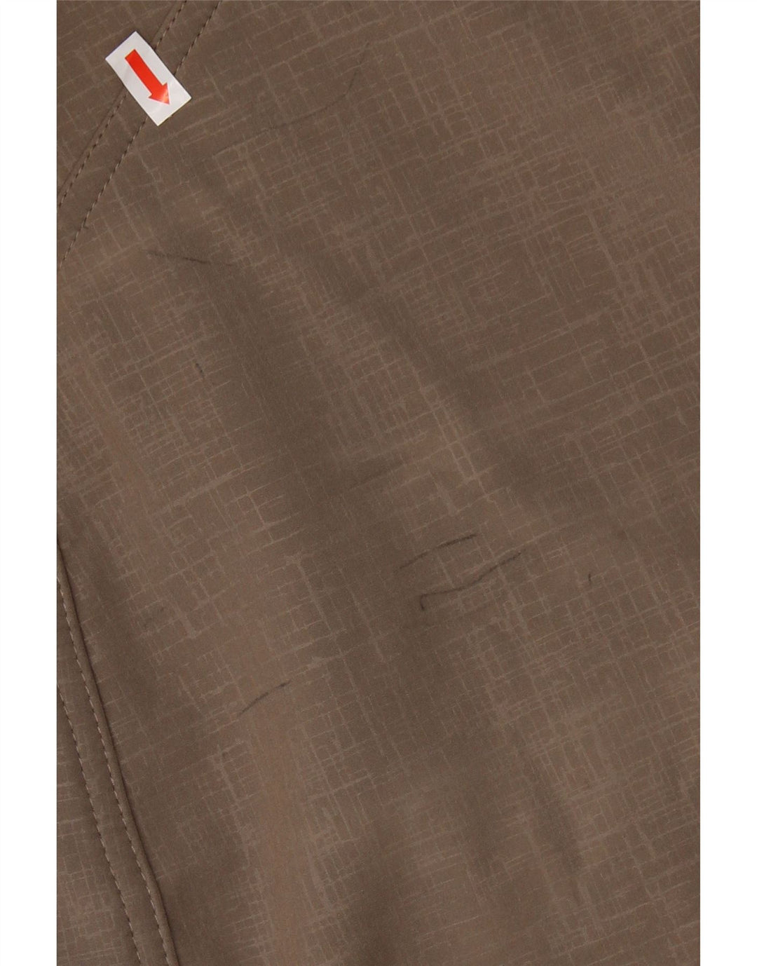 EDDIE BAUER Vindjakke med hætte til kvinder UK 16 Stor beige polyester