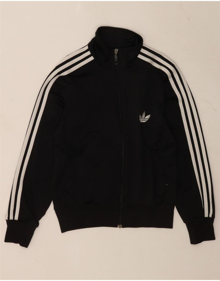 Adidas træningsdragt topjakke til kvinder UK 14 Medium Sort Polyester