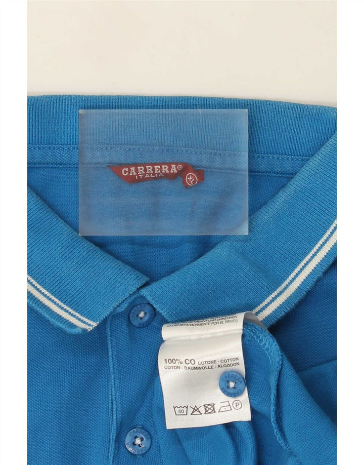 Carrera herre poloshirt XL blå bomuld