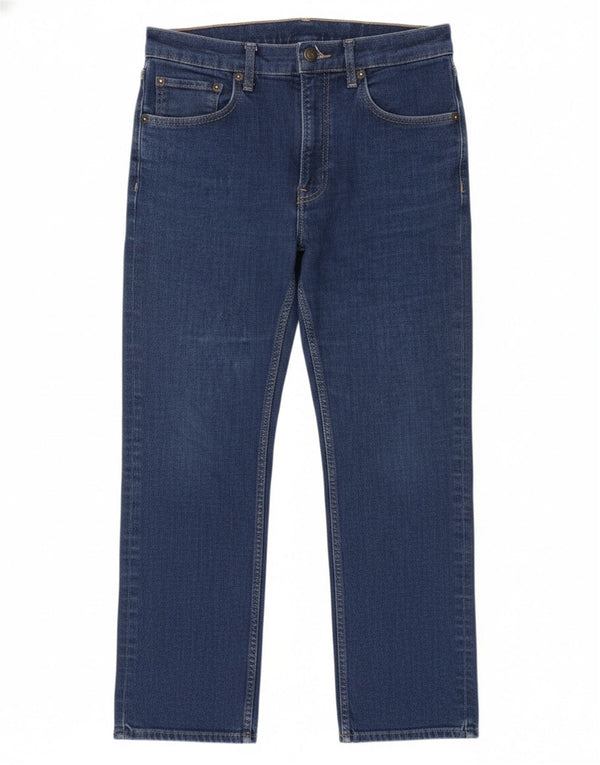 Zara Dame Cropped Jeans EU 40 Medium W30 L25 Blå