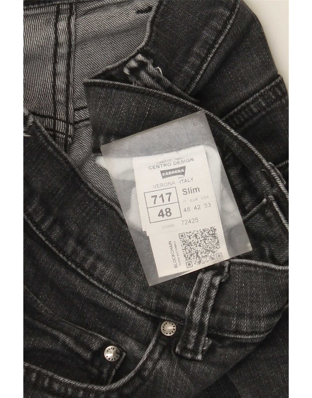 Carrera Mens 717 Slim Jeans W33 L31 Grå Bomuld