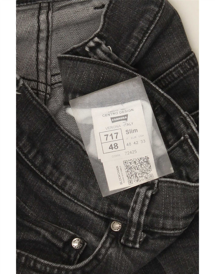 Carrera Mens 717 Slim Jeans W33 L31 Grå Bomuld