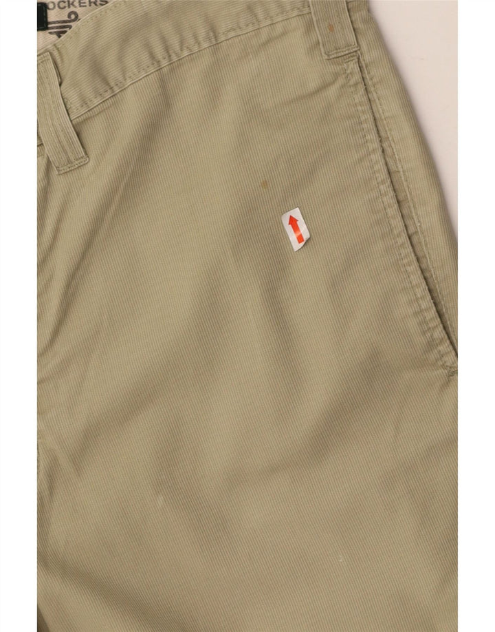 DOCKERS Mens Khakis Straight Chino Trousers W32 L32 Green