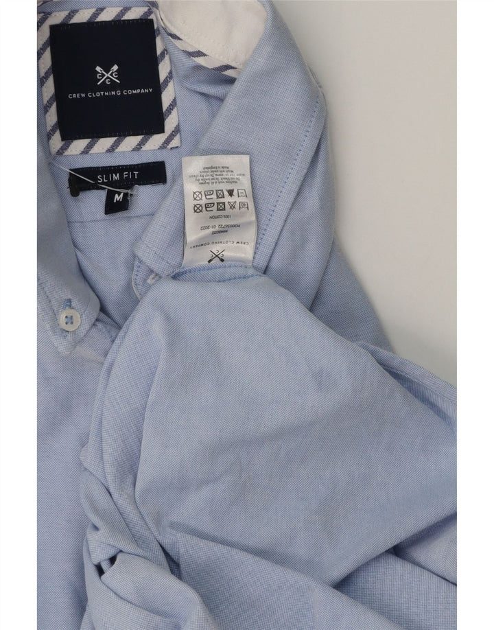 CREW TØJ Herre Slim Fit skjorte Medium Blue Cotton