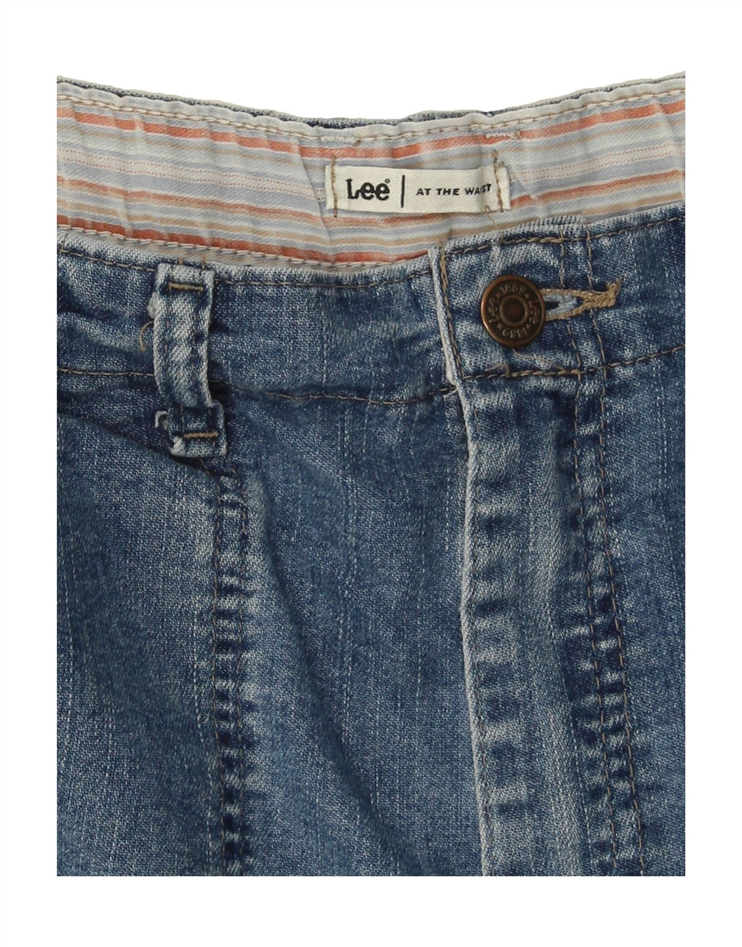 LEE Womens High Waist Denim Shorts W32 Large  Blue Vintage Lee and Second-Hand Lee from Messina Hembry 