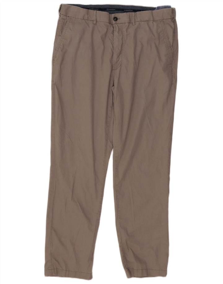 Marks & Spencer Herre Blue Harbor Lige Chinobukser W38 L31 Grå