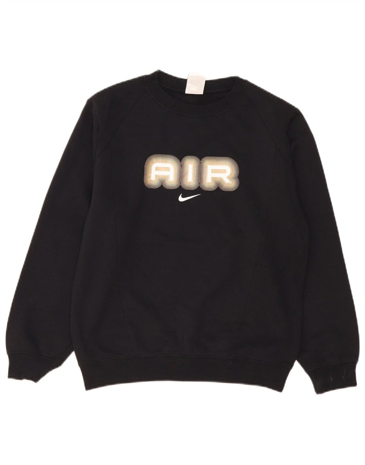 Nike Boys Air Graphic Sweatshirt Jumper 12-13 år Stor sort polyester