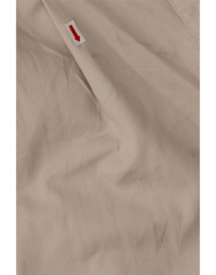 DOCKERS Herre Stain Defender Pegged Chino Shorts W38 XL Grå Bomuld