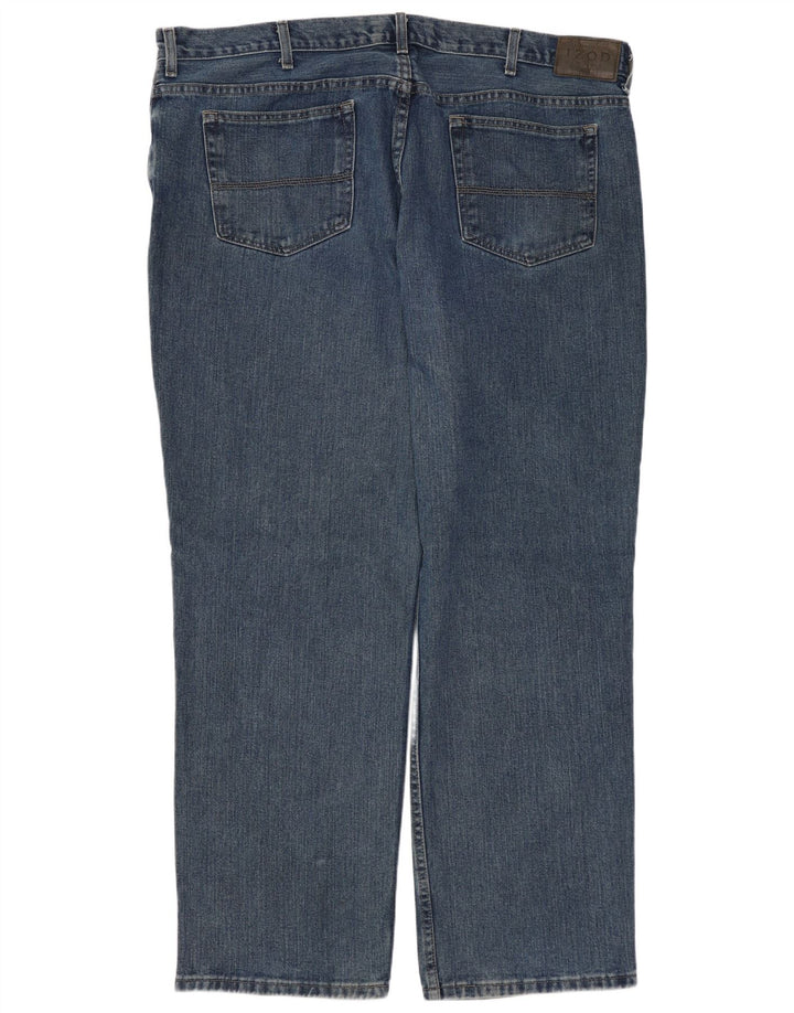 IZOD Straight jeans til mænd W42 L32 blå bomuld