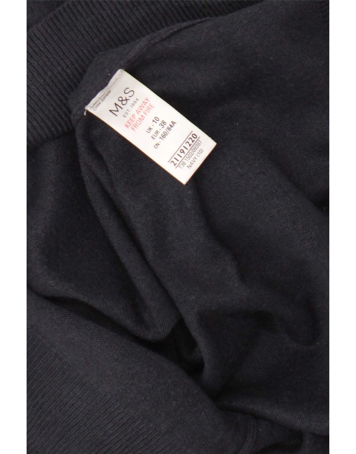 Marks & Spencer Dame sweater med rund hals DK 10 Small Navy Blue