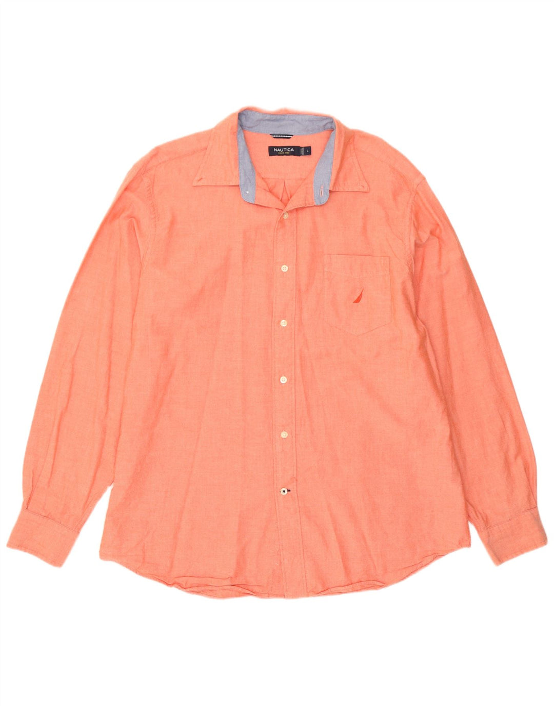 Nautica Herreskjorte Stor Orange Bomuld