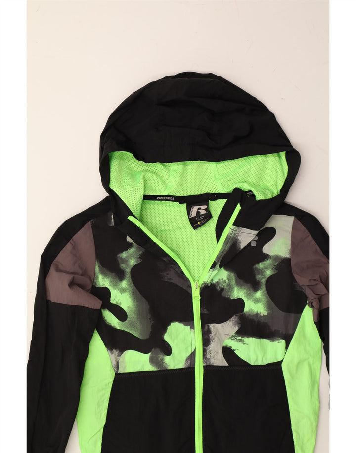 RUSSELL ATHLETIC Boys Zip Hoodie Sweater 6-7 Years Small  Black Vintage Russell Athletic and Second-Hand Russell Athletic from Messina Hembry 