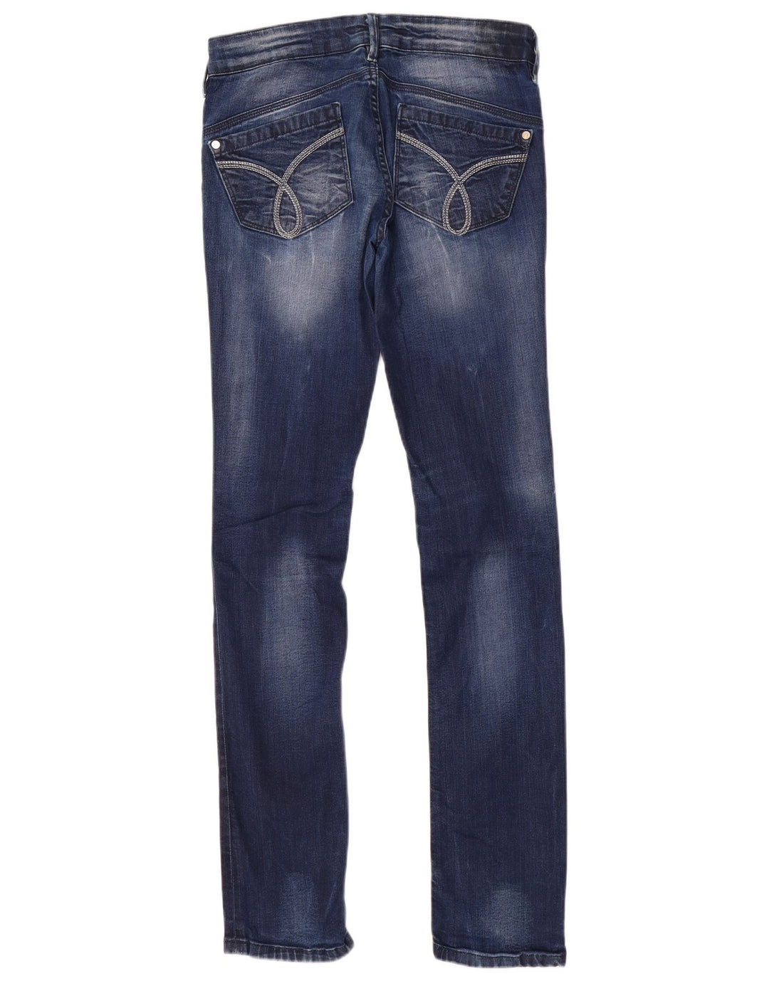 CALVIN KLEIN Dame Body Fit Skinny Jeans W28 L33 Blå Bomuld