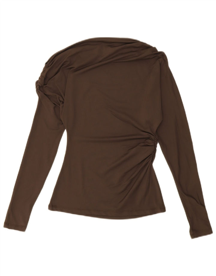 Zara Dame Off Shoulder Top UK 8 Lille Brun