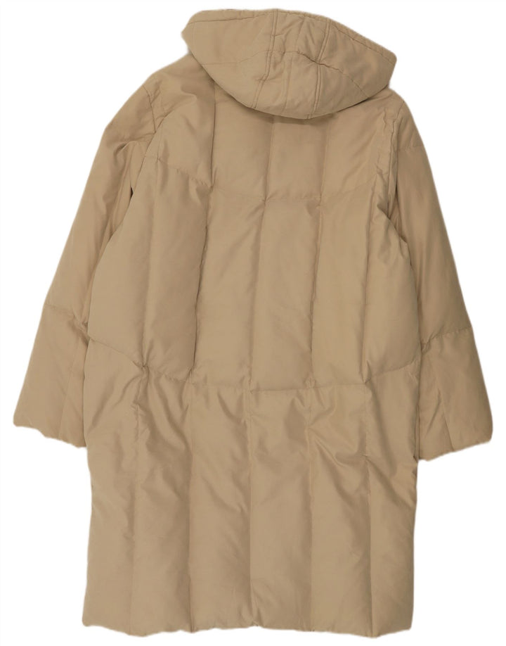 Invicta Dame Hætte Oversized Polstret Frakke UK 18 XL Beige Polyester