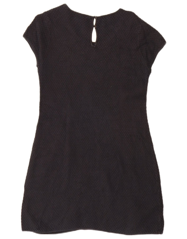 Benetton Dame T-Shirt Kjole UK 16 Large Sort