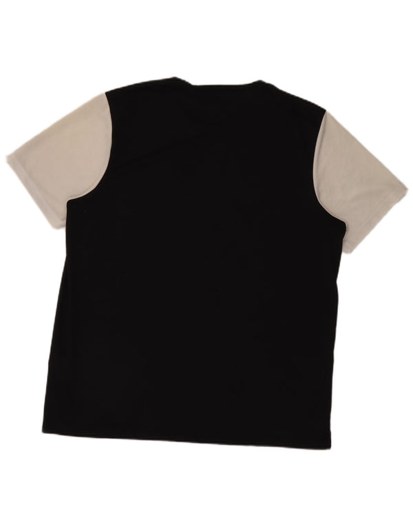 Adidas Herre Aeroready T-Shirt Top XL Sort Colourblock Polyester