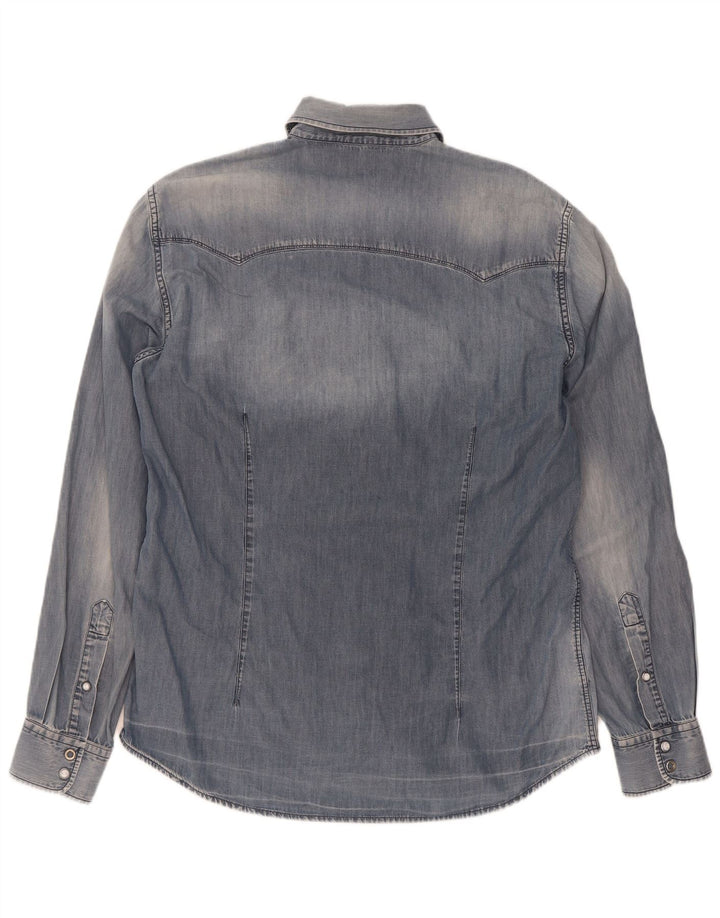 Gas Herre Denim Shirt XL Blå Bomuld