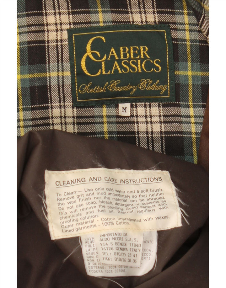 Caber Classics Herre vokset bomuldsjakke UK 38 Medium Brun Bomuld