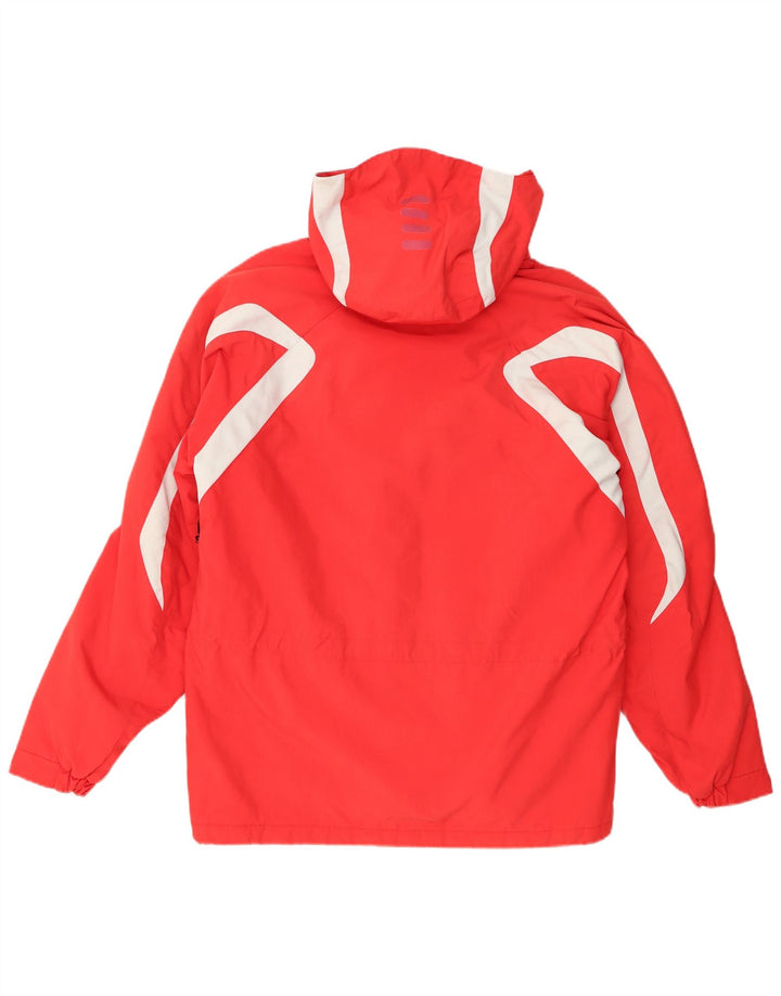 Fila Skijakke med hætte til mænd UK 38 Medium Rød Colourblock Nylon