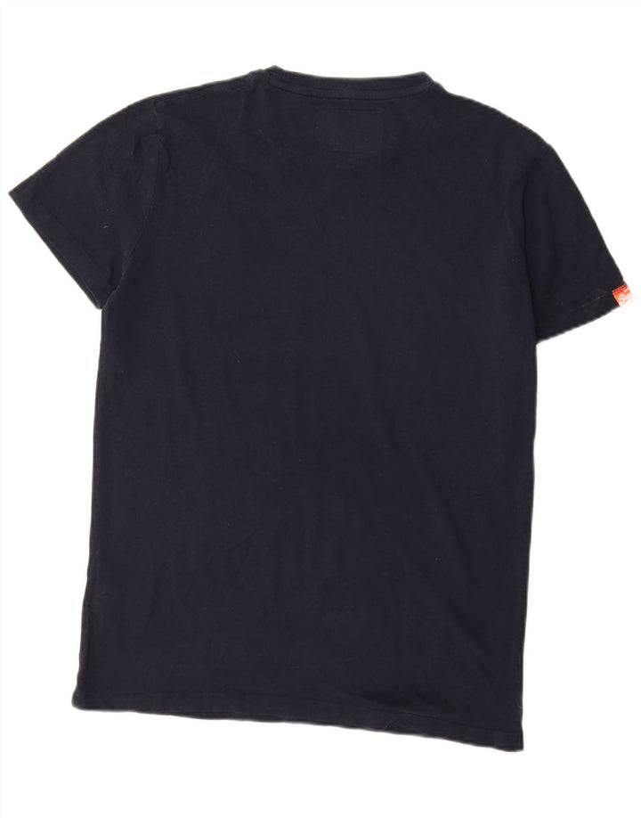 Superdry Herre T-shirt Top Medium Marineblå Bomuld