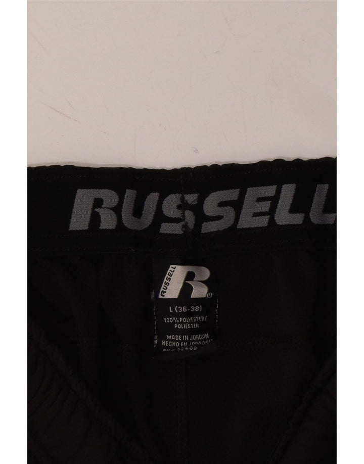 RUSSELL ATHLETIC Mens Dri-Power Sport Shorts Large Black Polyester Vintage Russell Athletic and Second-Hand Russell Athletic from Messina Hembry 