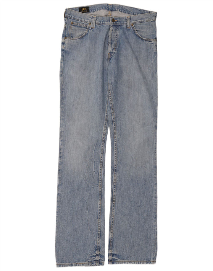 Lee Straight Jeans til mænd W33 L36 blå bomuld