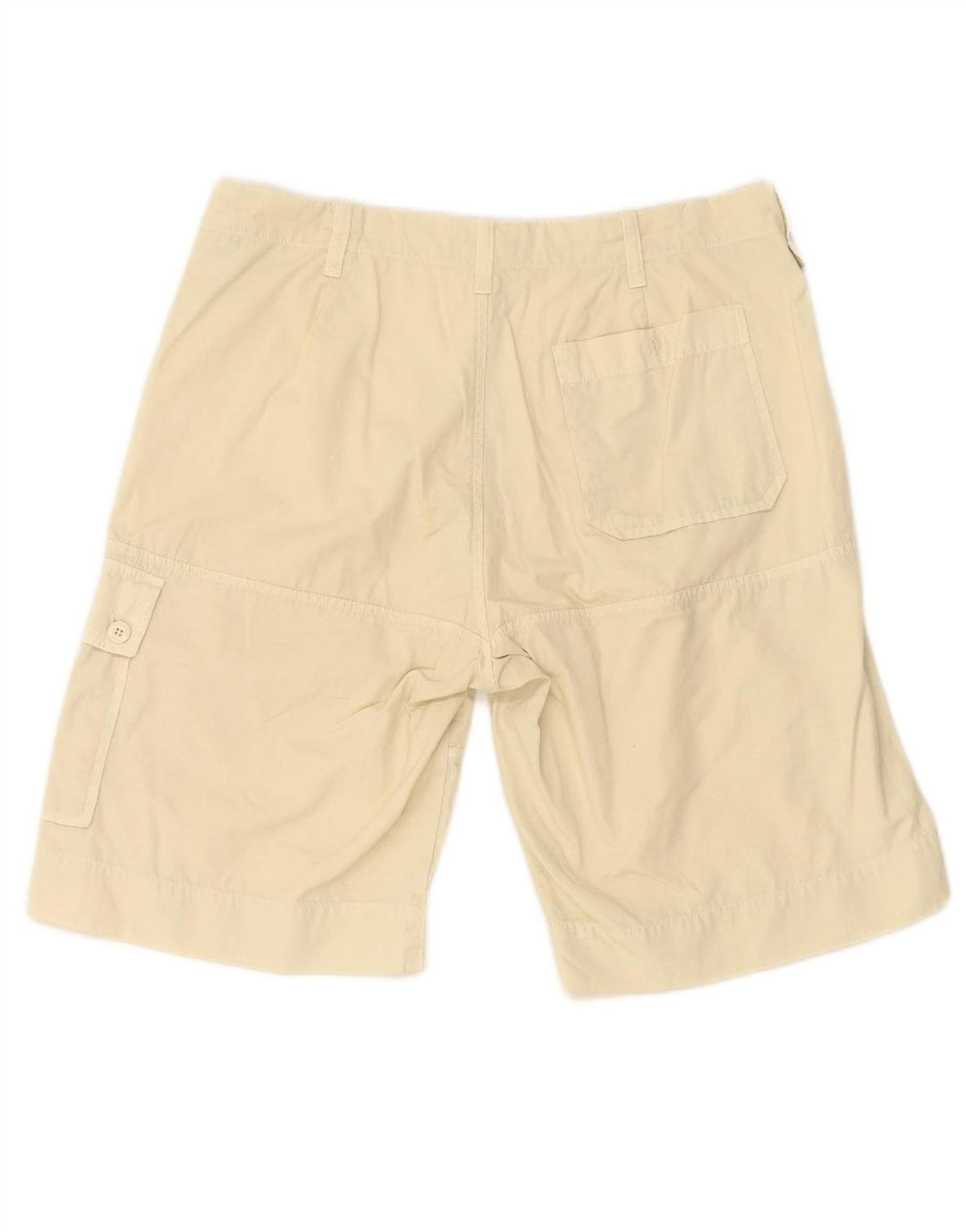 TRUSSARDI Mens Cargo Shorts IT 48 Medium W32 Beige Cotton