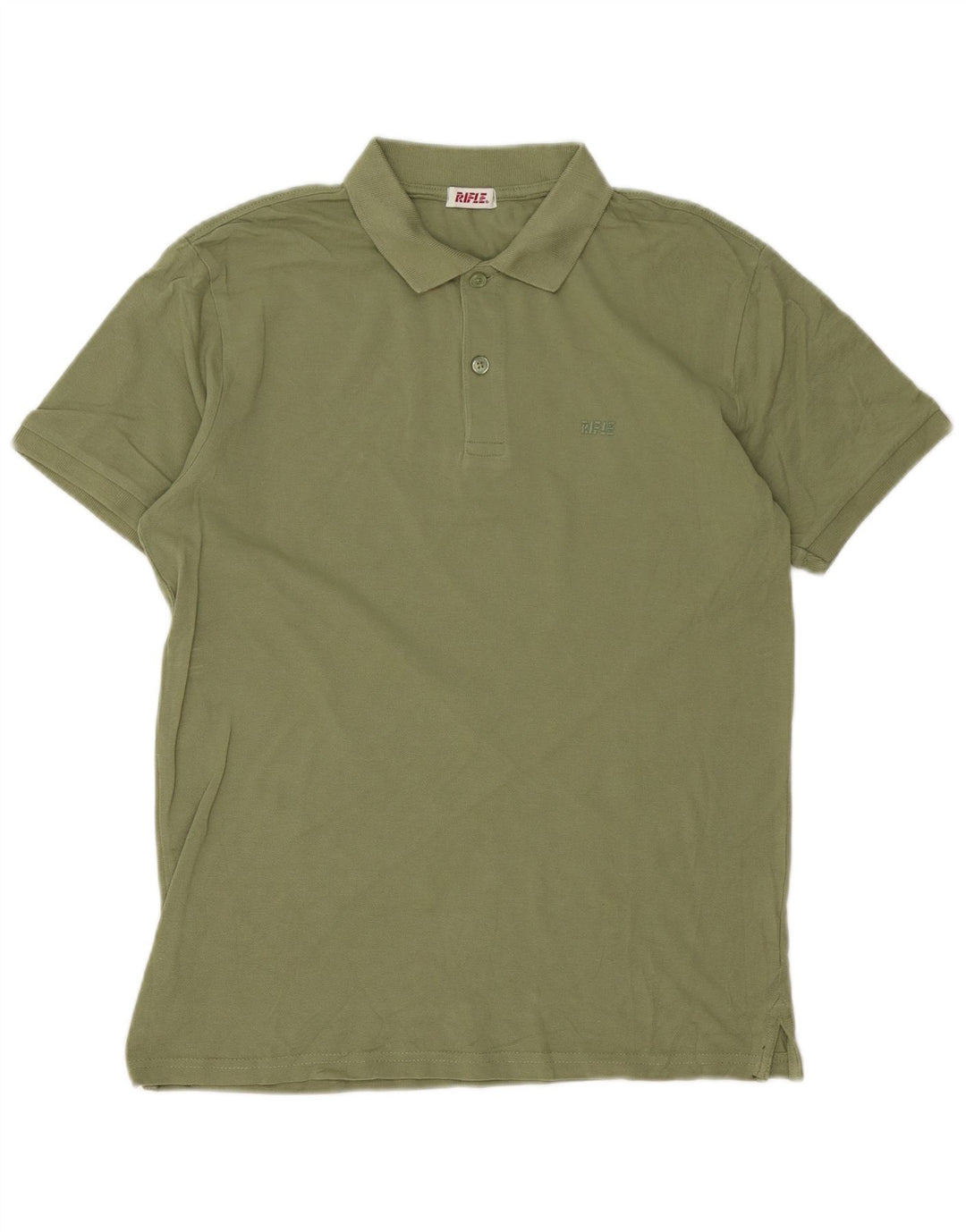 Rifle Herre Polo Shirt Stor Grøn Bomuld
