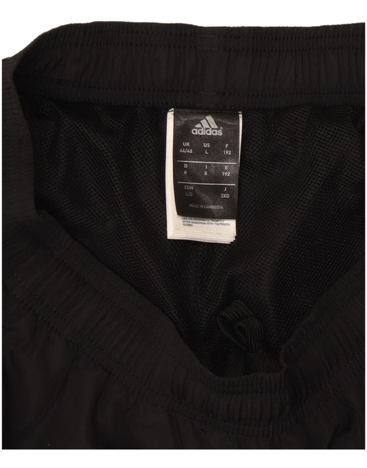 ADIDAS Herre Climalite træningsdragt Bukser UK 44/46 Large Black Polyester