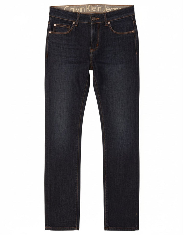 Calvin Klein Dame Slim Jeans W30 L33 Marineblå
