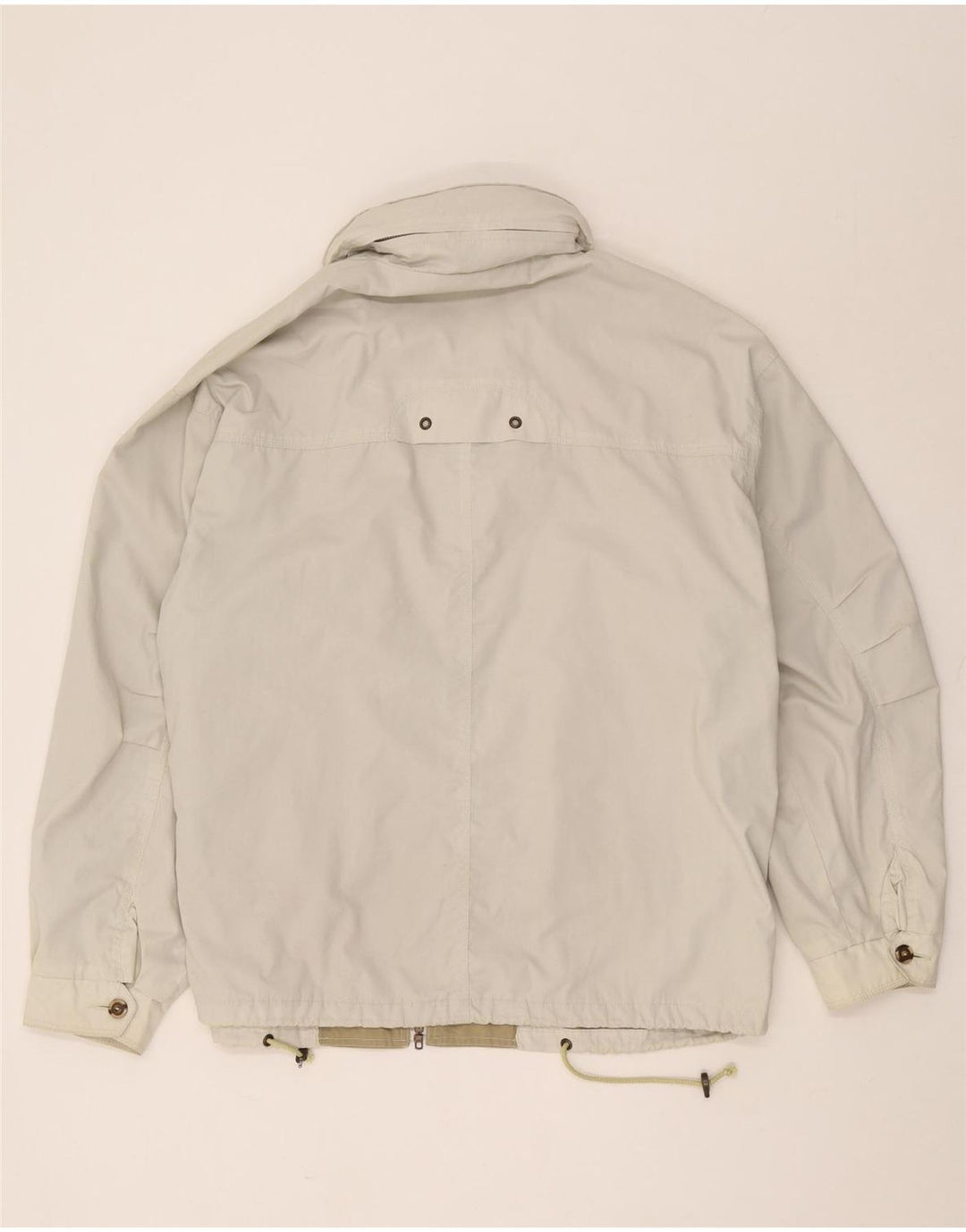 Vintage Herre Utility Jacket UK 42 XL Beige Bomuld