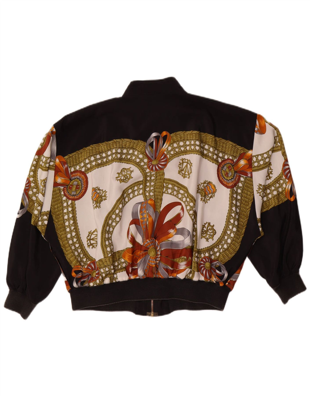 Felicia Womens abstrakt mønster oversized bomberjakke EU 44 XL Sort