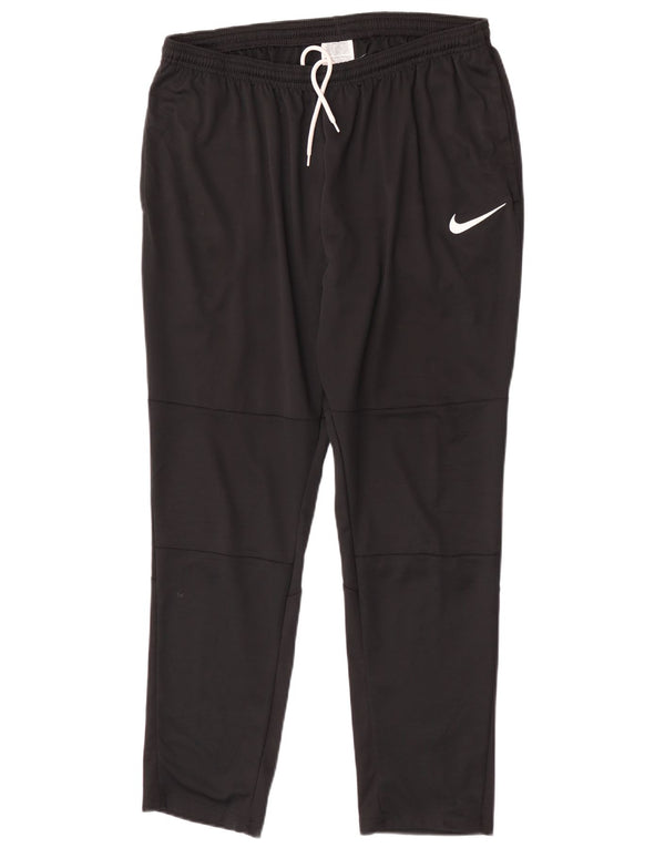 Nike herre Dri Fit træningsdragt bukser XL sort polyester
