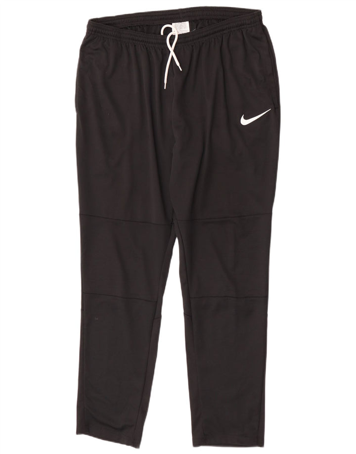 Nike herre Dri Fit træningsdragt bukser XL sort polyester
