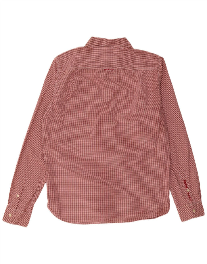 SUPERDRY Herreskjorte XL Rød Gingham Bomuld