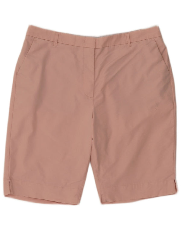Marks & Spencer Chino Shorts til kvinder UK 16 Large W36 Pink Bomuld