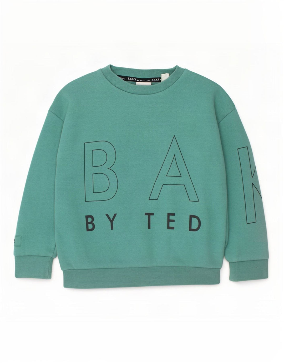 Ted Baker Boys Grafisk Sweatshirt Jumper 4-5 år Grøn Bomuld