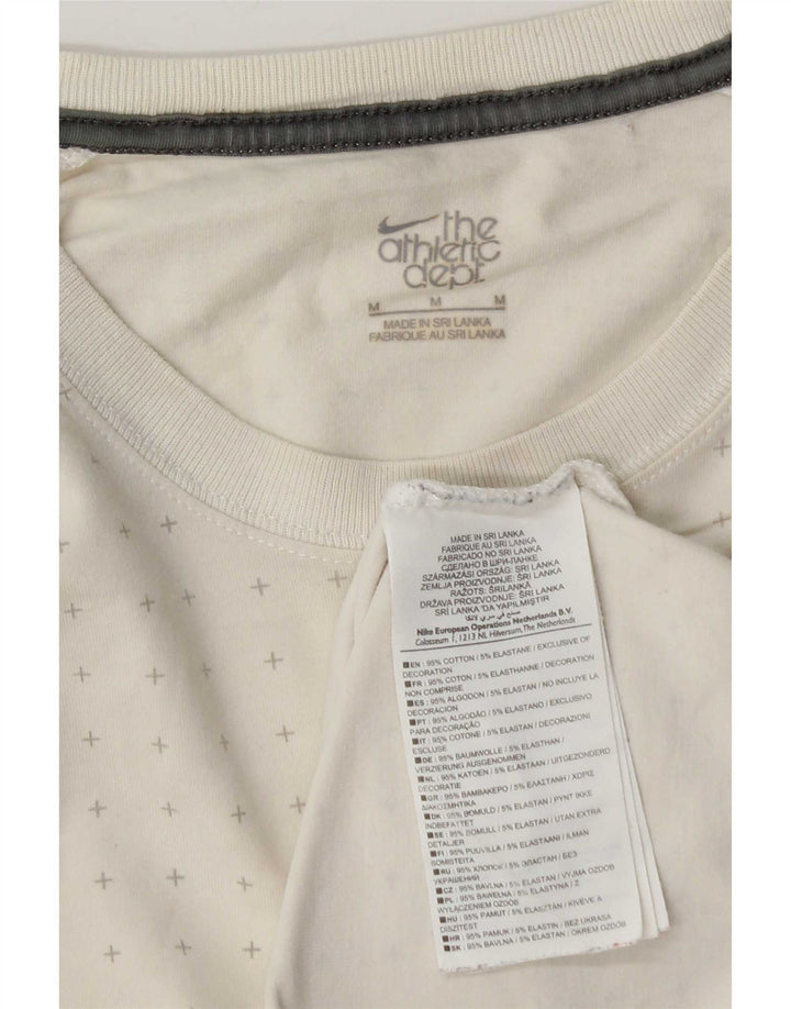 Nike T-shirt top mellem hvid plettet bomuld til mænd