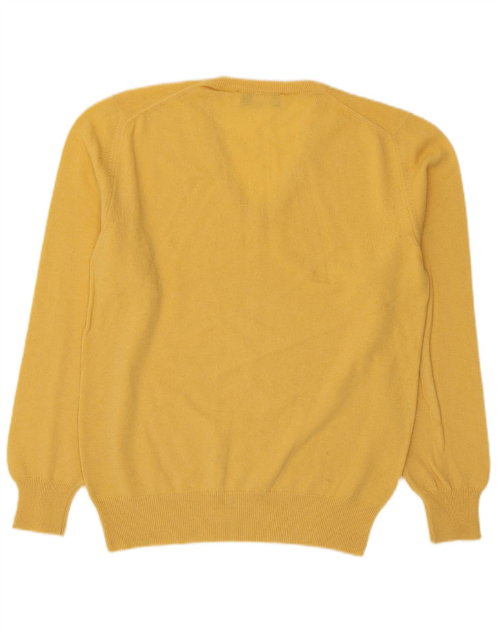 Claridges Herre V-hals sweater Stor gul lammeuld