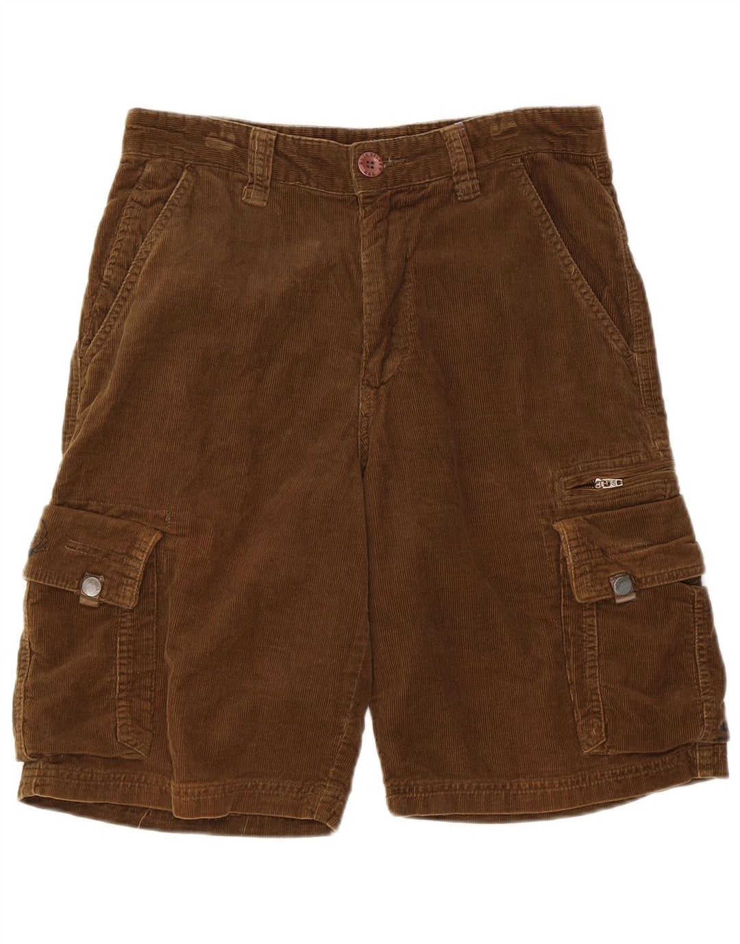 QUIKSILVER Herre Corduroy Cargo Shorts XS W30 Brun Bomuld