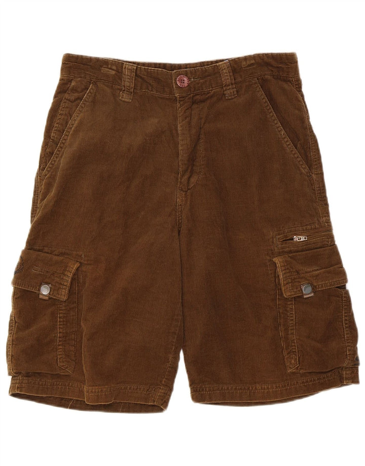 QUIKSILVER Herre Corduroy Cargo Shorts XS W30 Brun Bomuld