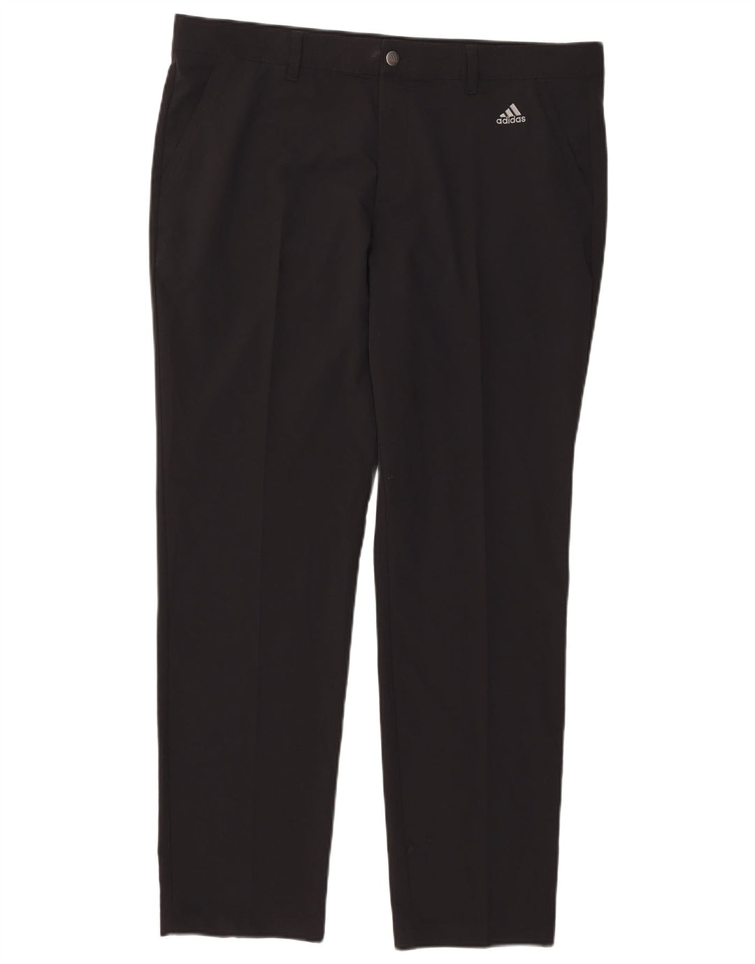 Adidas Herre Slim Chino Bukser W38 L32 Sort Polyester