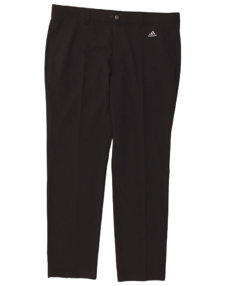 Adidas Herre Slim Chino Bukser W38 L32 Sort Polyester