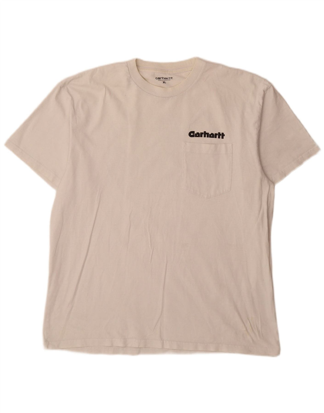Carhartt Herre Grafisk T-Shirt Top XL Hvid Bomuld