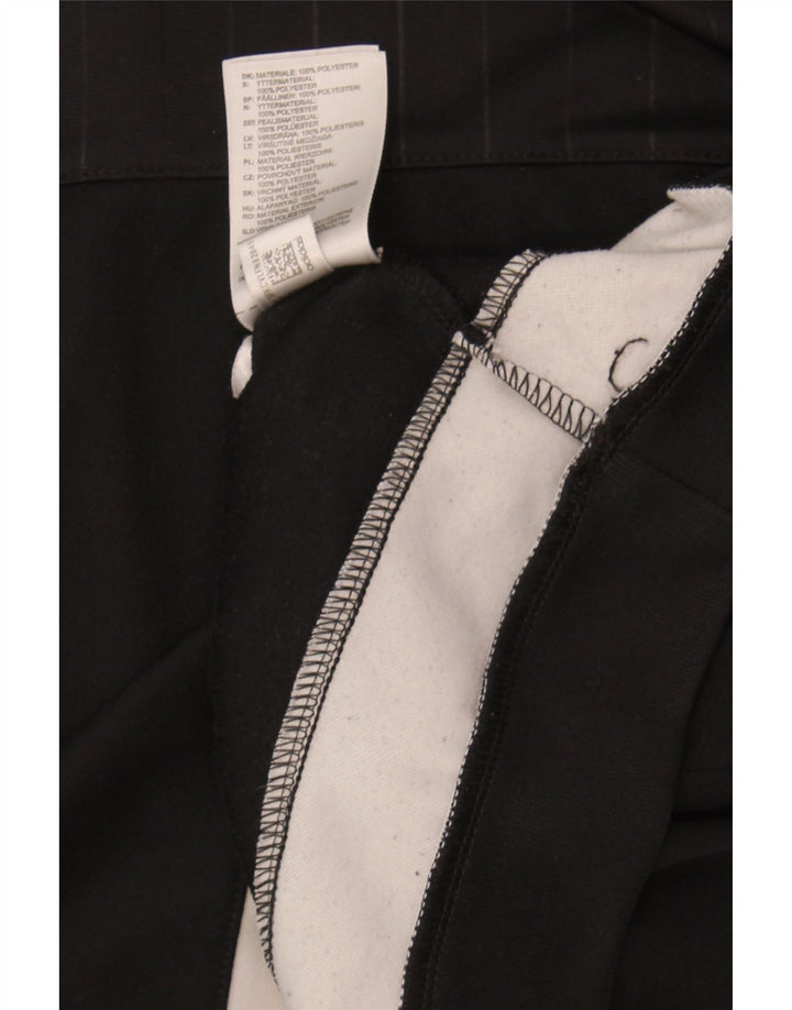 ADIDAS Womens Hoodie Jumper UK 14 Medium Black Polyester Vintage Adidas and Second-Hand Adidas from Messina Hembry 
