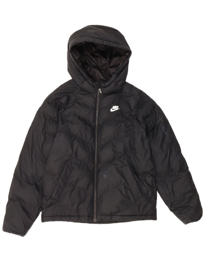 Nike drenge hættepolstret jakke 13-14 år XL sort polyester