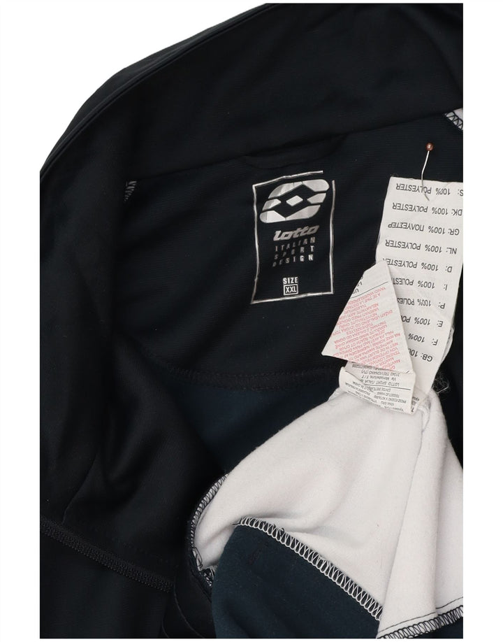 Lotto Herre grafisk træningsdragt Topjakke 2XL Marineblå Colourblock Polyester
