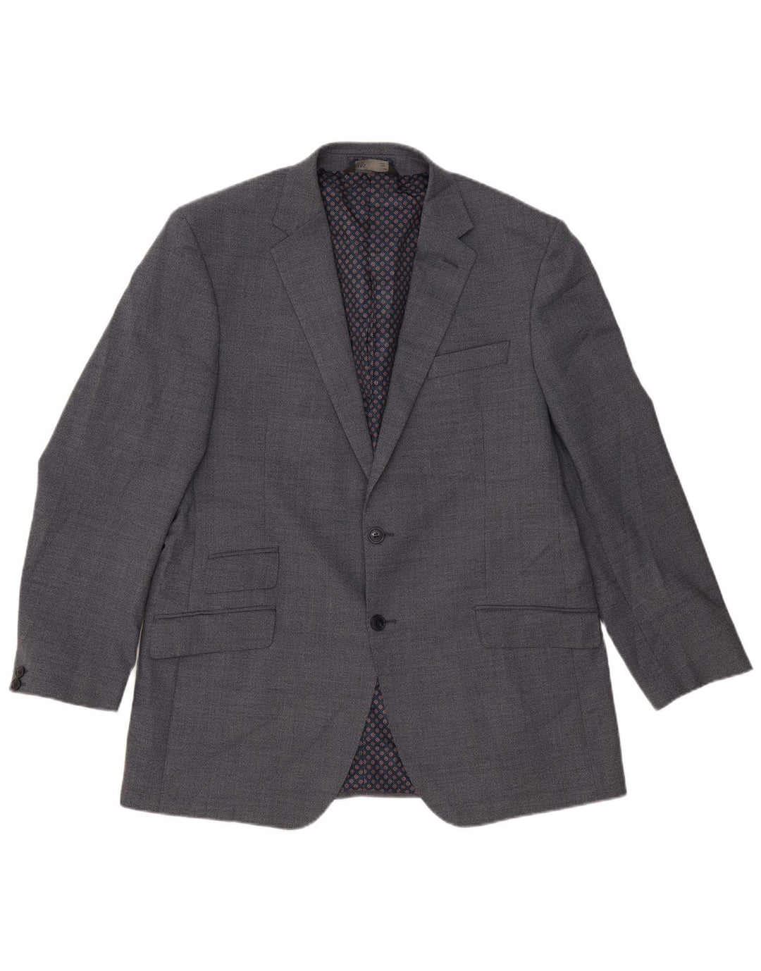 Marks & Spencer Herre 2-knaps blazerjakke UK 44 XL Blå Polyester